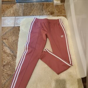 Adidas women dusty Pink Track Pants